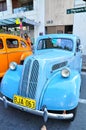 Blue Convoy vintage car at Classic motor show on Australia day.